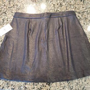 New women's black and grey mini skirt - size M